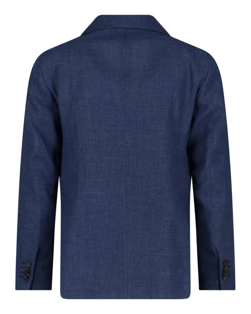 Tagliatore Men's Jackets Blue Linen Blue