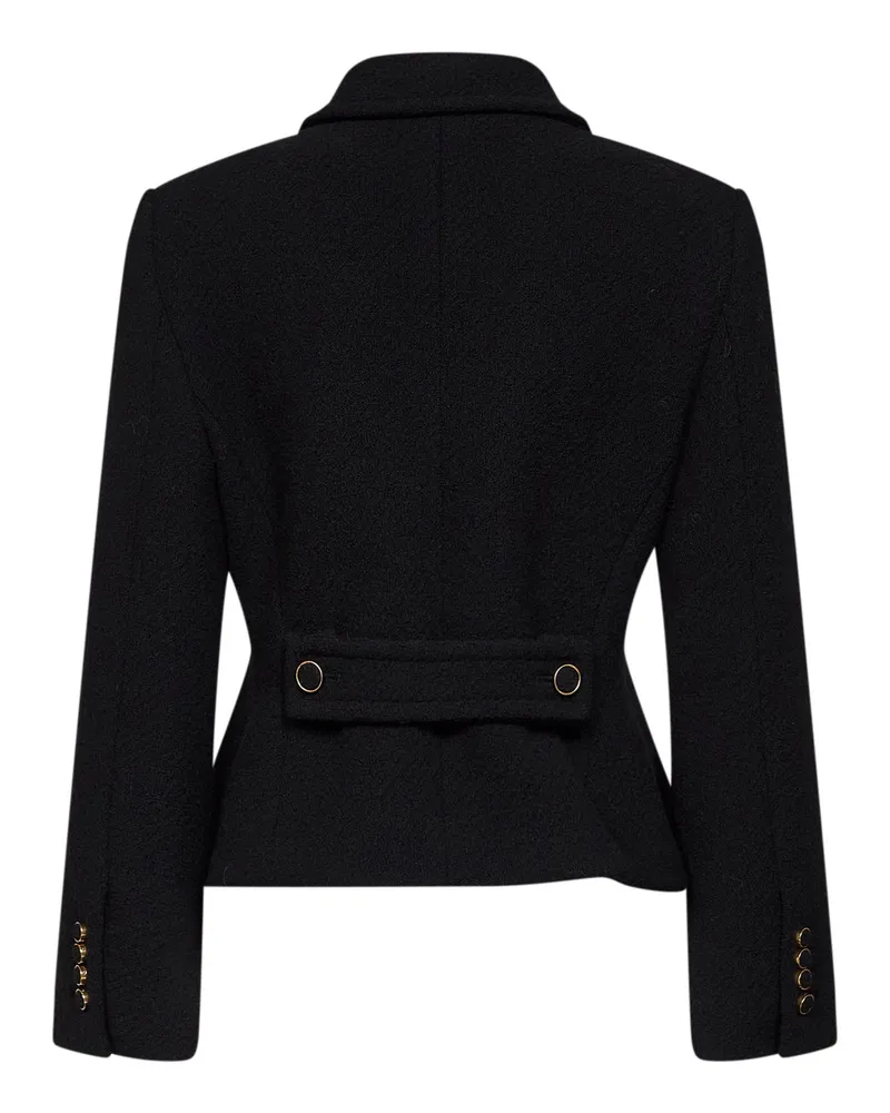 Chloé Bouclé Wool-Blend Jacket — Black Black