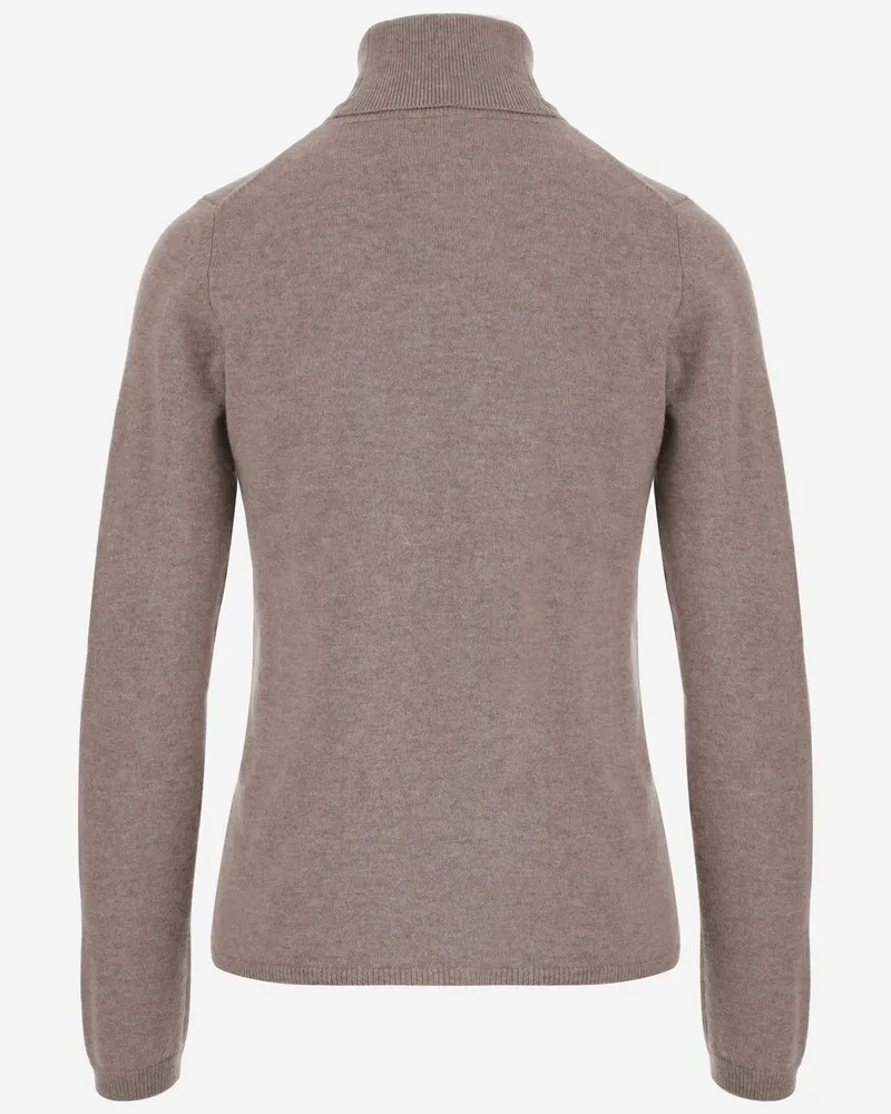 ALLUDE Women Cashmere Turtleneck Sweater Beige Beige