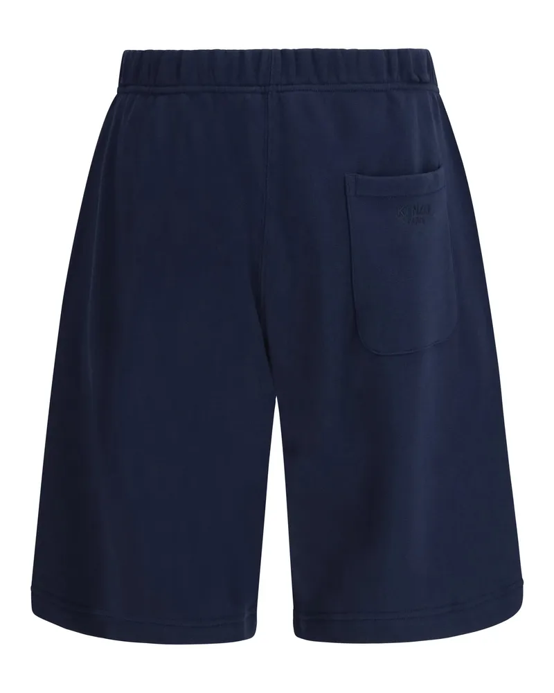 Kenzo Men's Boke Flower Shorts Navy Blue Cotton Bermuda Navy