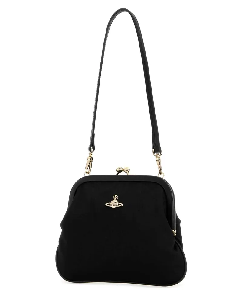 Vivienne Westwood Women's Black Fabric Shoulder Bag Borse A Mano Black