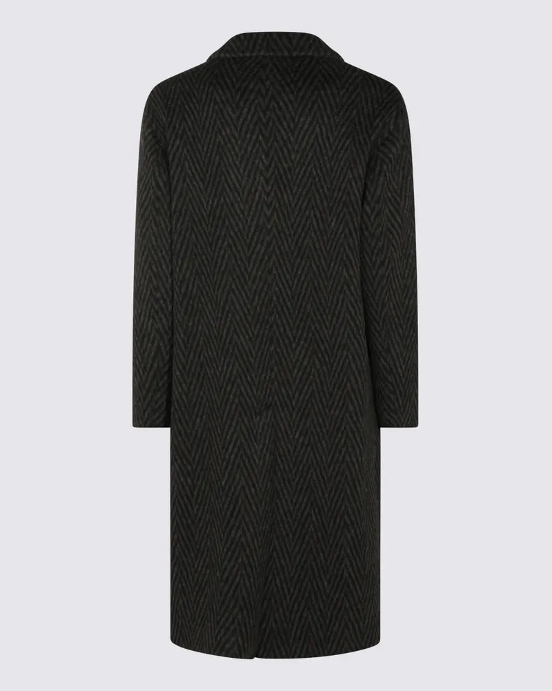 Hevò Men's Coats Grey Black _pl Wv Gray