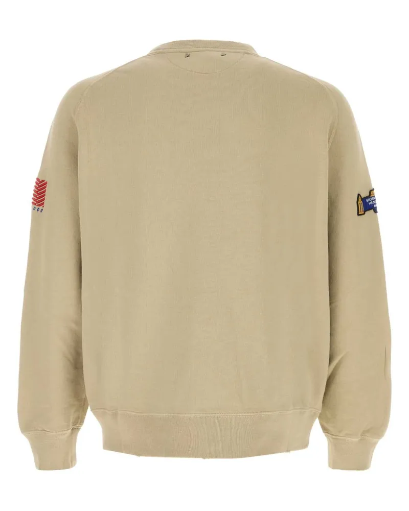 Golden Goose Fieldsofrye Exterior: Cotton Felpe Sweater Beige