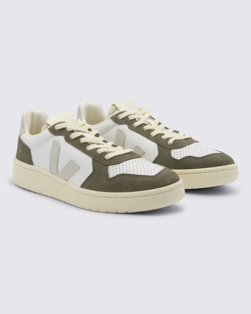 VEJA Men's Sneakers Kaki-White _cover Le Sole El Multicolor