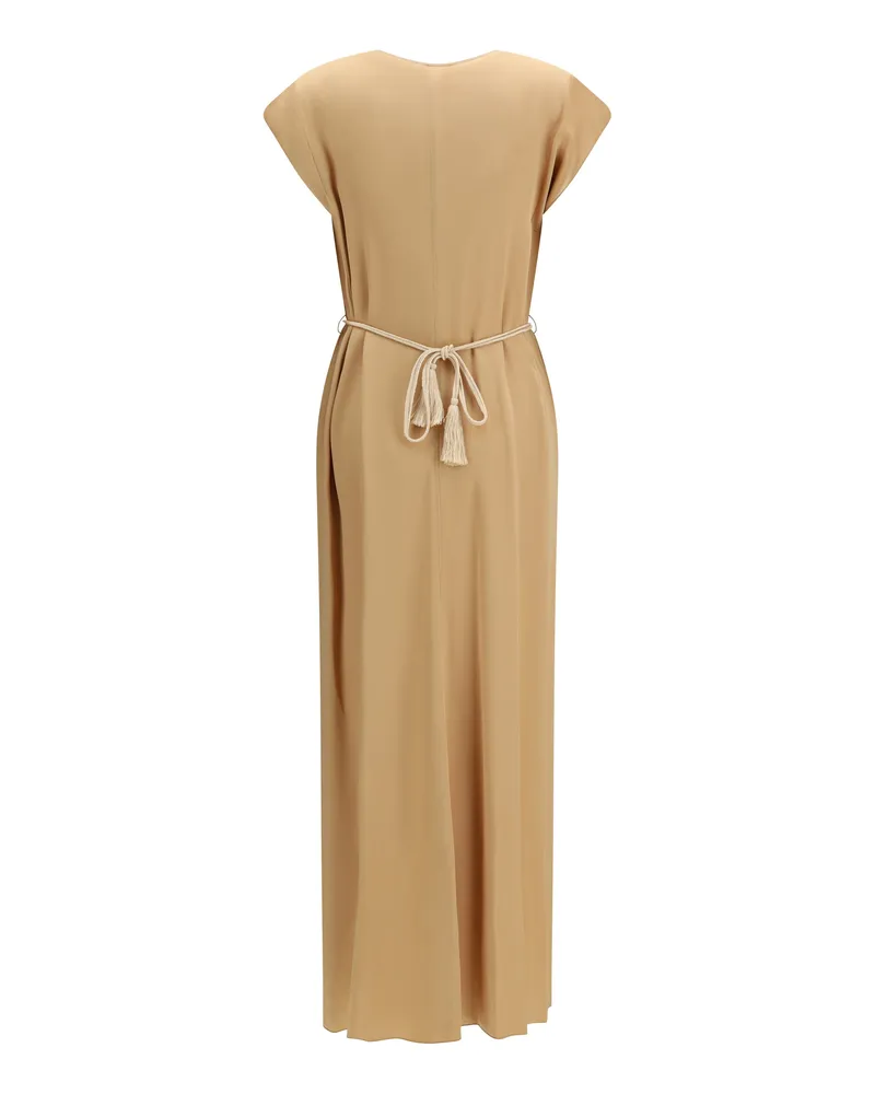 forte_forte Women's Kaftan Dress Straw Viscose Beige