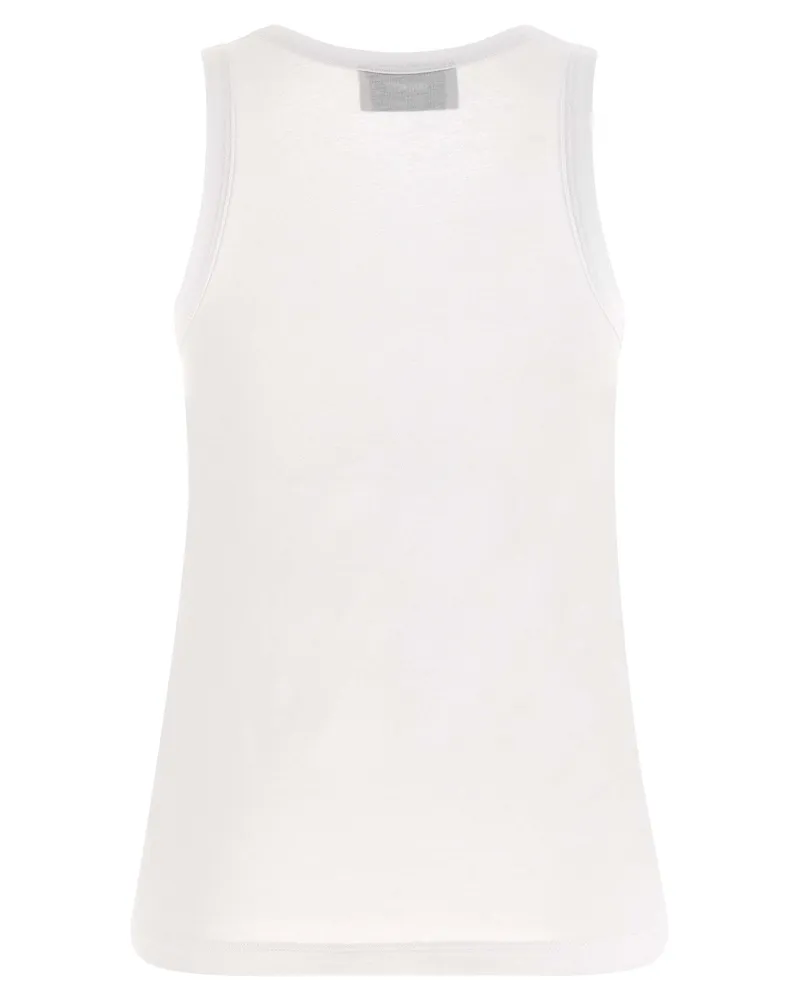 COPERNI Logo-Embroidered Cotton-Modal Tank Top — white White