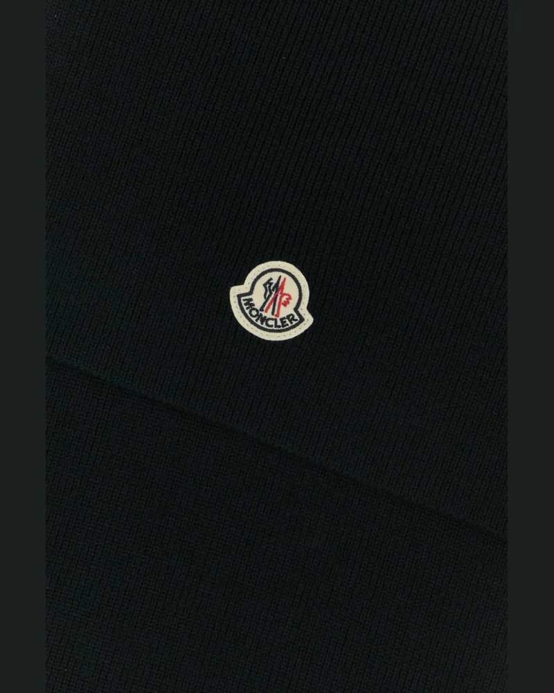 Moncler Virgin Wool Scarf — Black Black