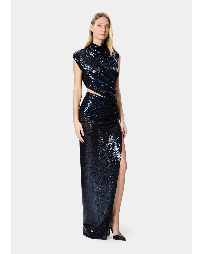 Amazuìn Sequin-Embroidered Dress — Blue Blue