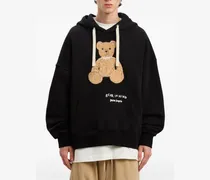 Men Bear Mind Logo Hoodie Black Clothing > Knitwear