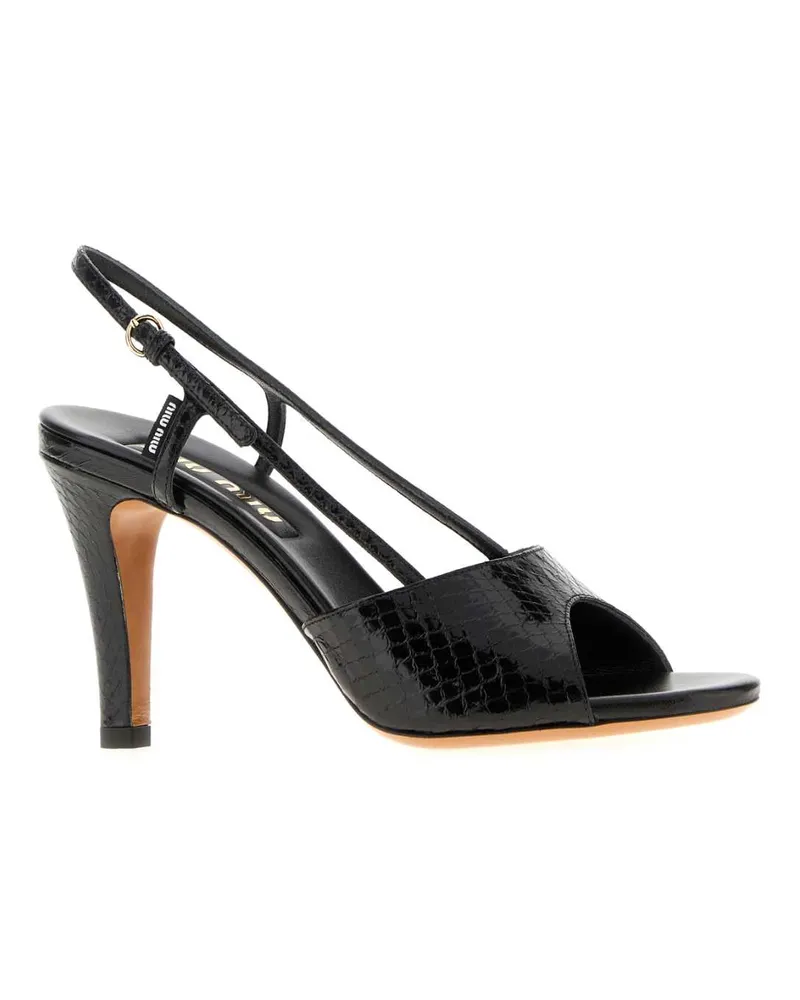 Miu Miu 5x547ef0850xp F0002 Nero Homalopsisbuccata Sandali Sandal Black