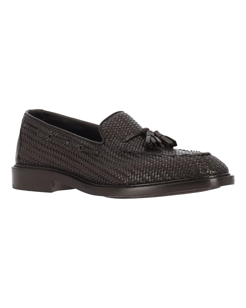 Alexander Hotto Men's Flat Shoes Brown Leather Brown