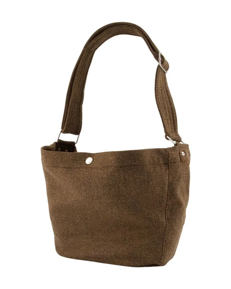 A.P.C. Men's  - Shoulder Bag Wool Khaki Shoulder-Hobo-Bags Khaki