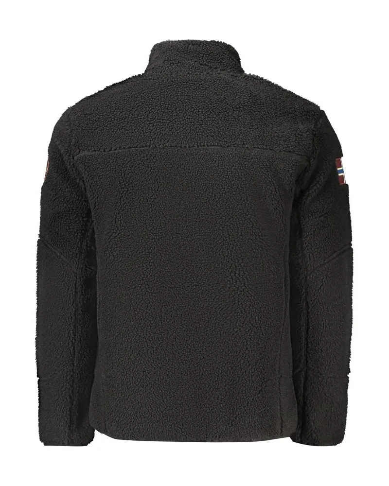 Napapijri Recycled Polyamide Fleece Jacket — Black Black