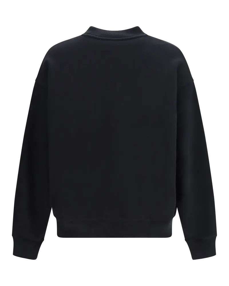 OFF-WHITE Men's Skate Logo Sweatshirt Black Cotton Sweatshirts Sweater Black