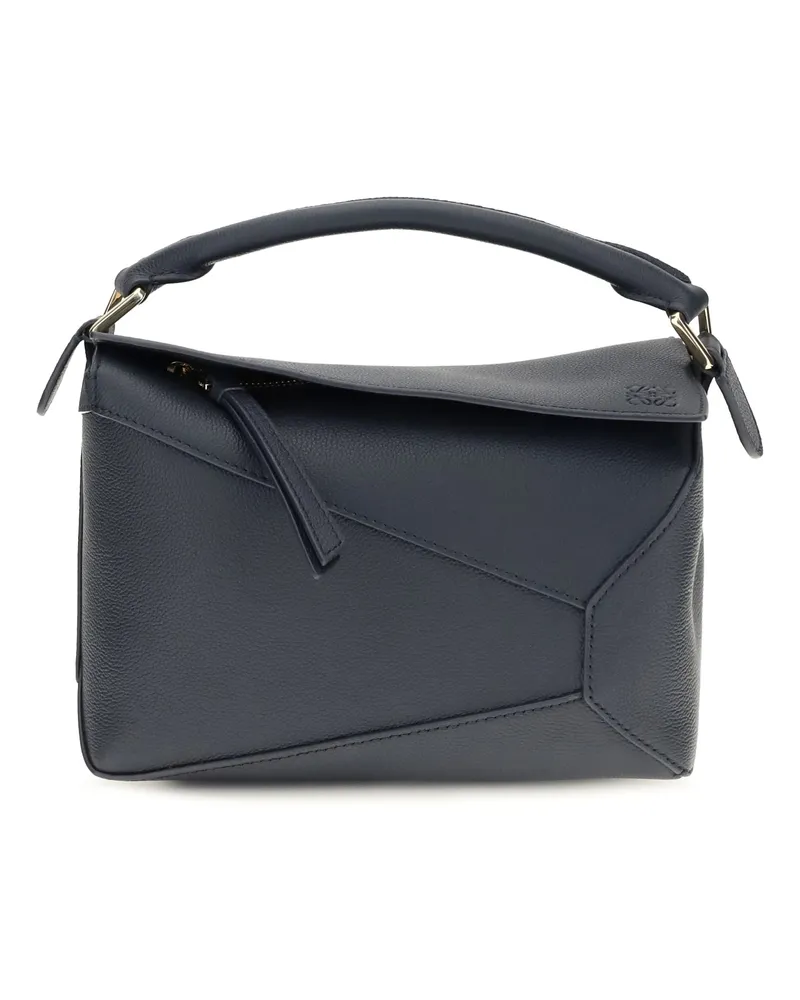 Loewe Women's Handbag Puzzle Small Deep Navy Calf Leather Shoulder Bags Navy