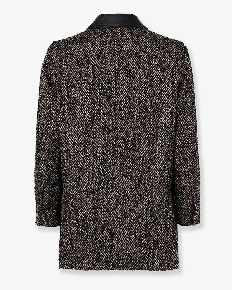 Max Mara Women's Virgin Wool Coat Black Black