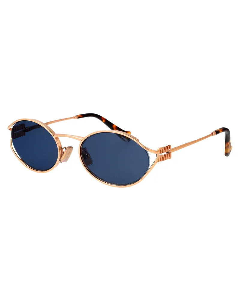 Miu Miu Women's Sunglasses Rose Gold Metal Rose