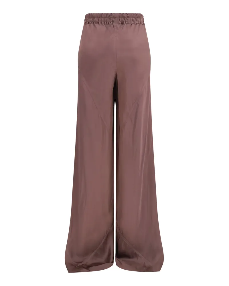 Rick Owens Women's Silk Pants Grape Trousers Grape