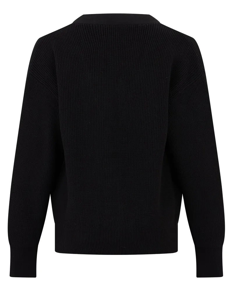 Elisabetta Franchi Women's Knitted Cardigan Black Viscose Cardigans Sweater Black