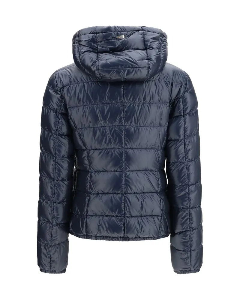 Herno Women's Blue Polyamide Full-Length Jacket Clothing Navy