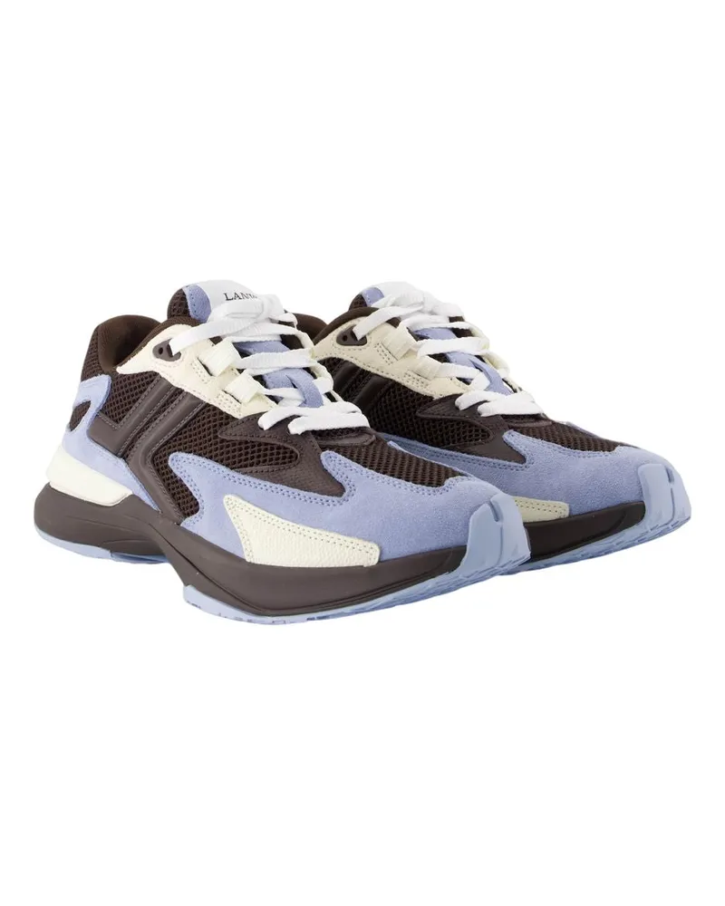 Lanvin Men's Jla Sneaker Brown Pvc Brown