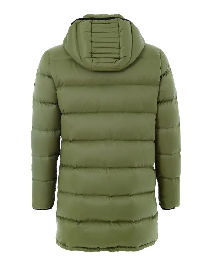 Moose Knuckles Men's Army Nylon Coat Clothing Green