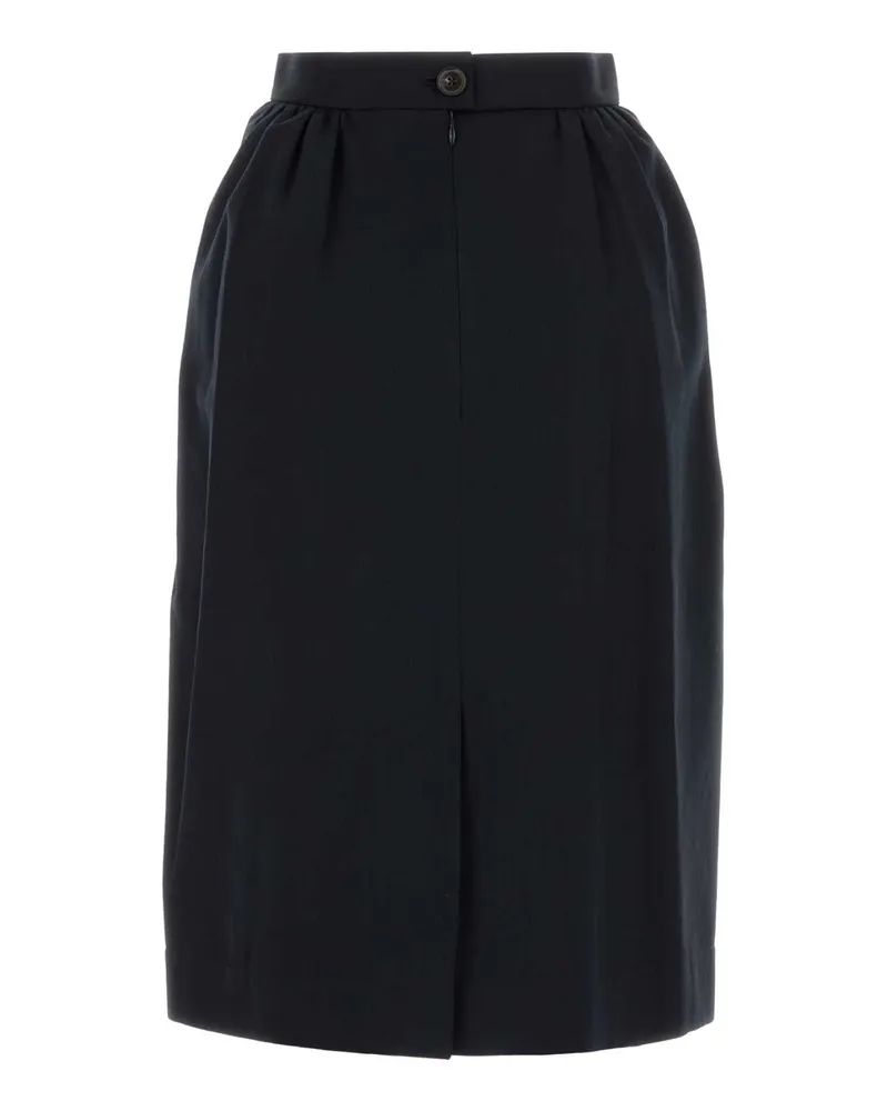 Vivienne Westwood Wool-Blend Pencil Skirt — Navy Navy