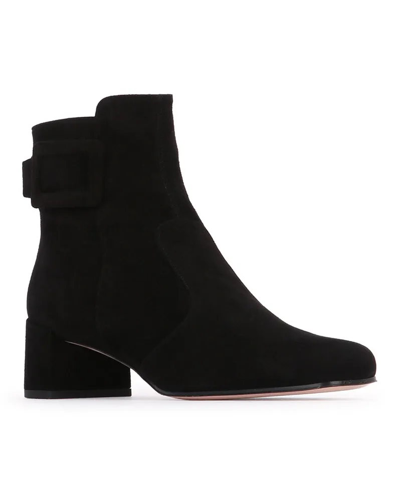 Roger Vivier Women's Tres Vivier Polly Bootie 45 Nero Leather - Sole: Rubber Stivali / Boot Black