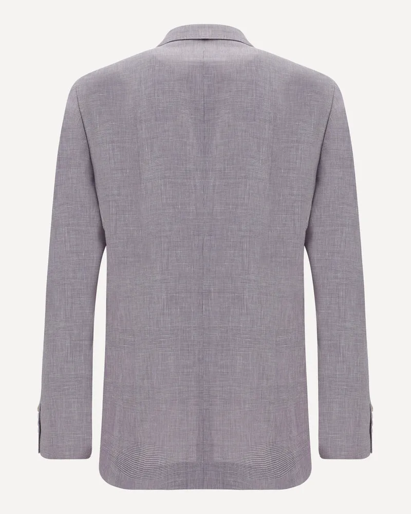 Brunello Cucinelli Wool-Linen Blend Blazer — Lavender Lavender