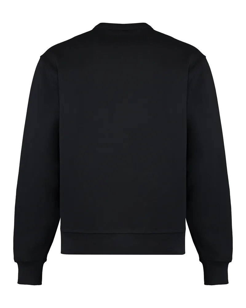 Burberry Men's Cotton Crew-Neck Sweatshirt Black Sweatshirts Sweater Black