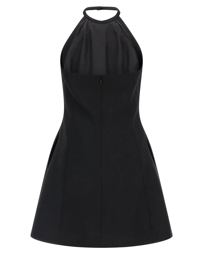Valentino Garavani Sequin Bow-Embroidered Dress — Black Black