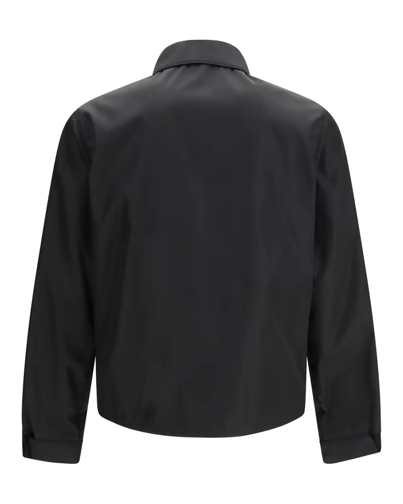Prada Men's Re-Nylon Jacket Nero Recycled Polyamide Black
