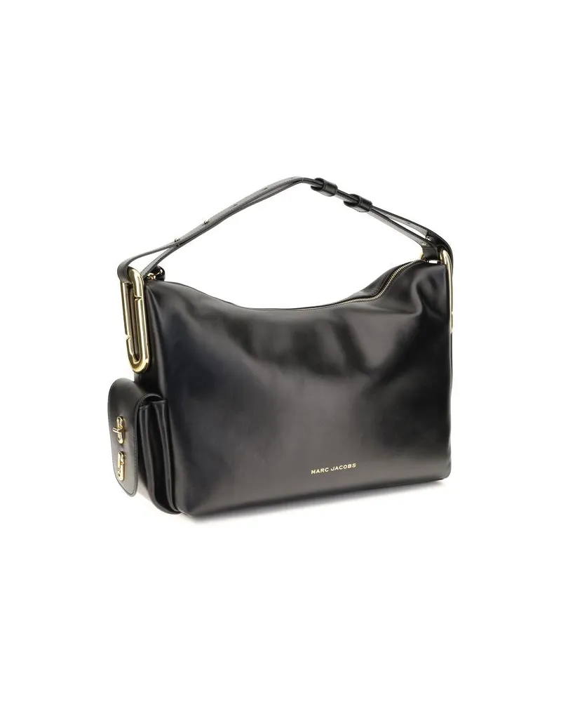 Marc Jacobs Women's Black Calf Leather Bos Taurus Shoulder Bag Black
