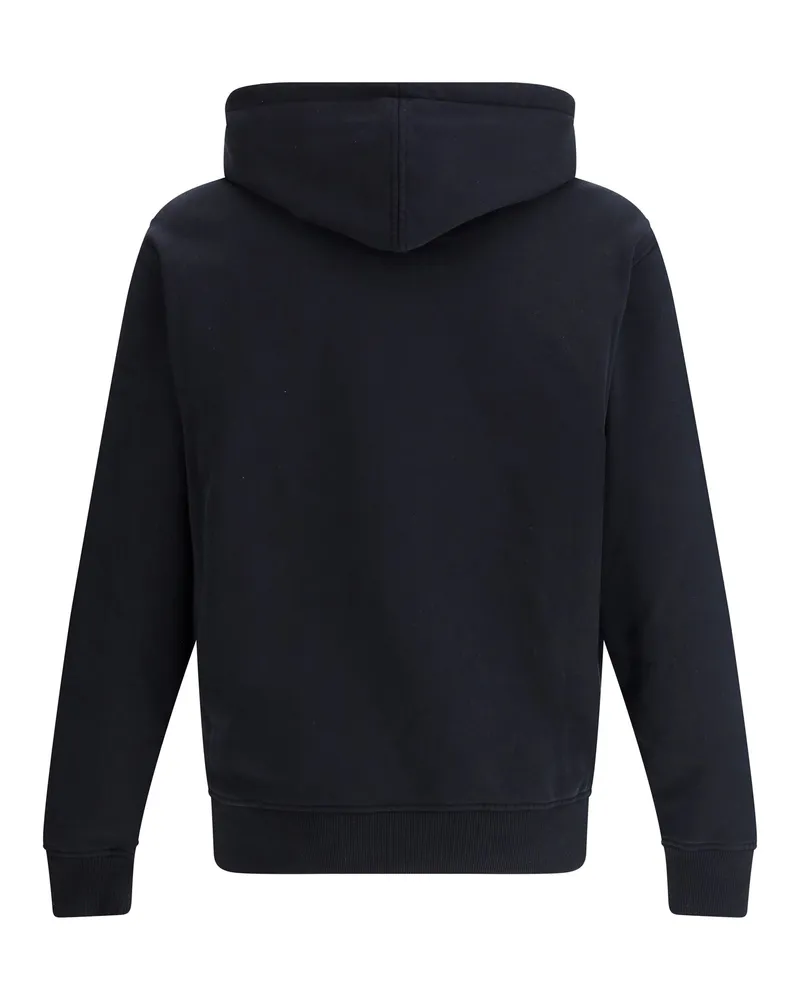 AMI Paris Men Logoed Hoodie Noir Cotton Sweatshirts Sweater Black