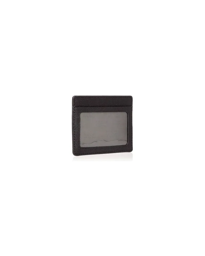 Michael Kors Women's Card Holder Black Leather Bags Card-holders Black