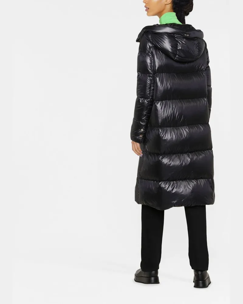 Herno Quilted Down Down Coat — Black Black