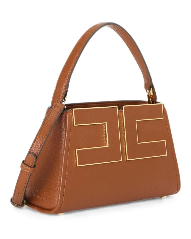 Elisabetta Franchi Top Handle Bag — Brown Brown