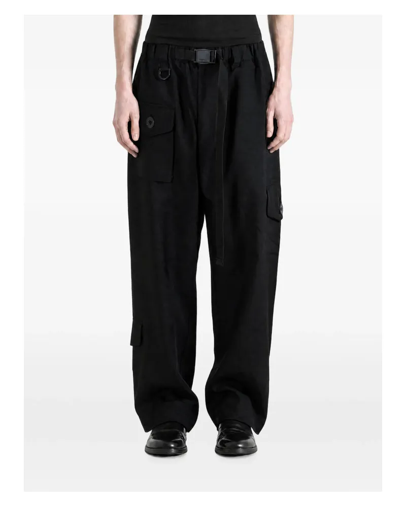 adidas Recycled PET Wide-Leg Trousers — Black Black