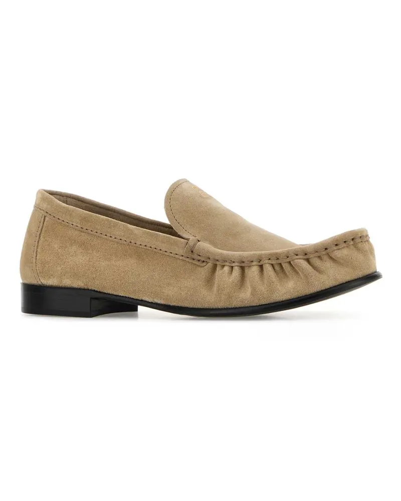 Miu Miu Women's Sand Suede Loafers Deserto Calfleather Mocassini Deserto