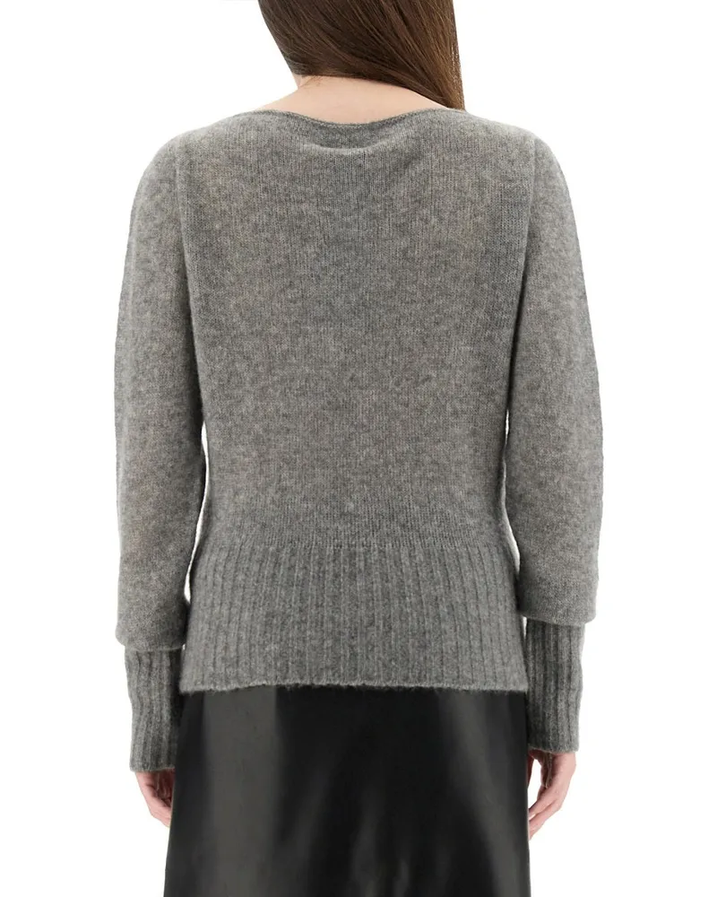 Tom Ford Cashmere Silk Blend Sweater — Gray Gray