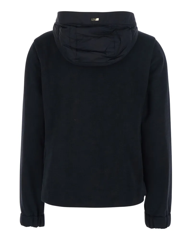 Herno Women's Down Jacket Black Cotton-Tech Puffer Black