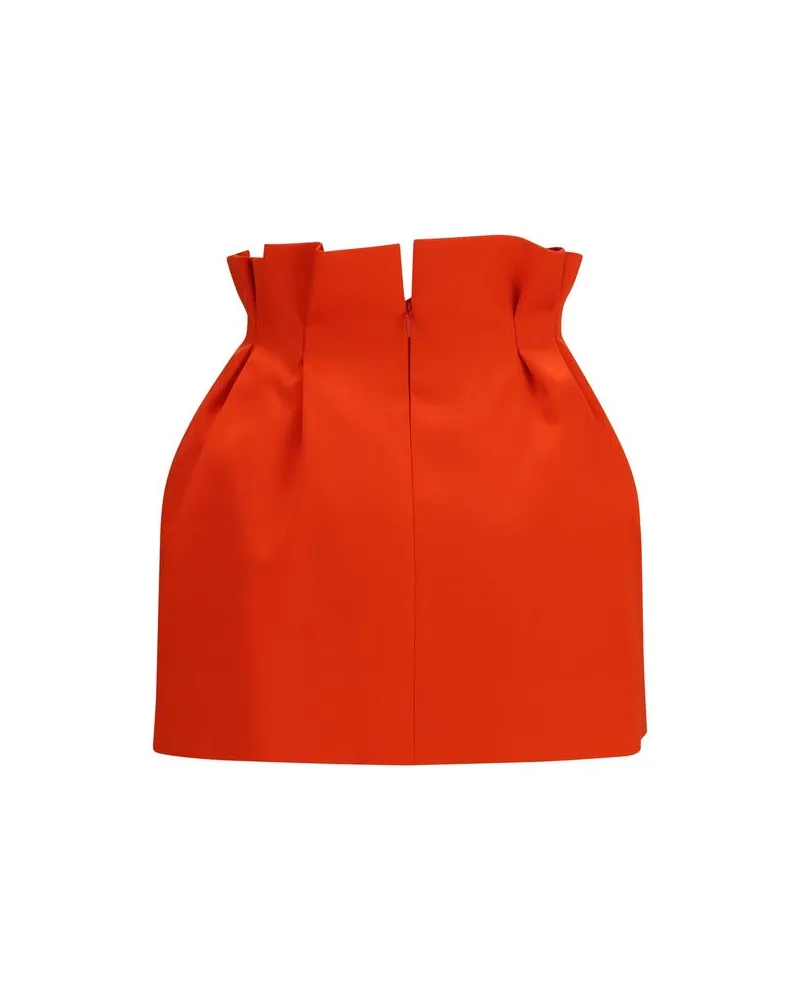Magda Butrym Women's Multicolor Silk Mini Skirt Red