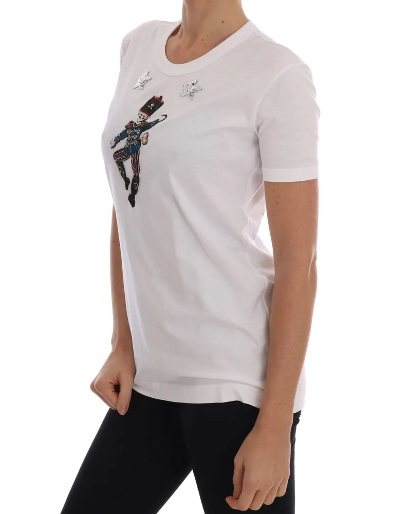 Dolce & Gabbana Women's White Cotton Fairy Tale T-Shirt White