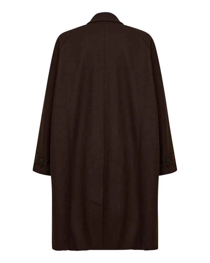 Studio Nicholson Men's Cabo Coat Espresso Wool Blend Brown Brown
