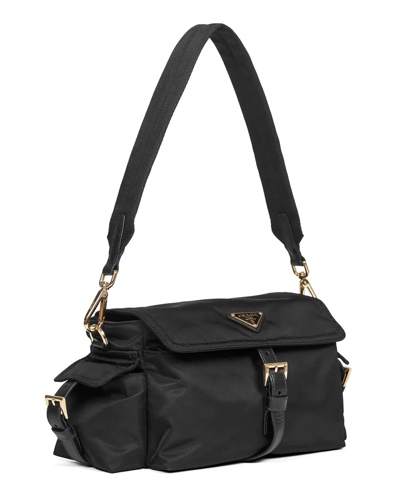 Prada Women's Shoulder Bag Explore Black Recycled Polyamide Handbags Hand Black
