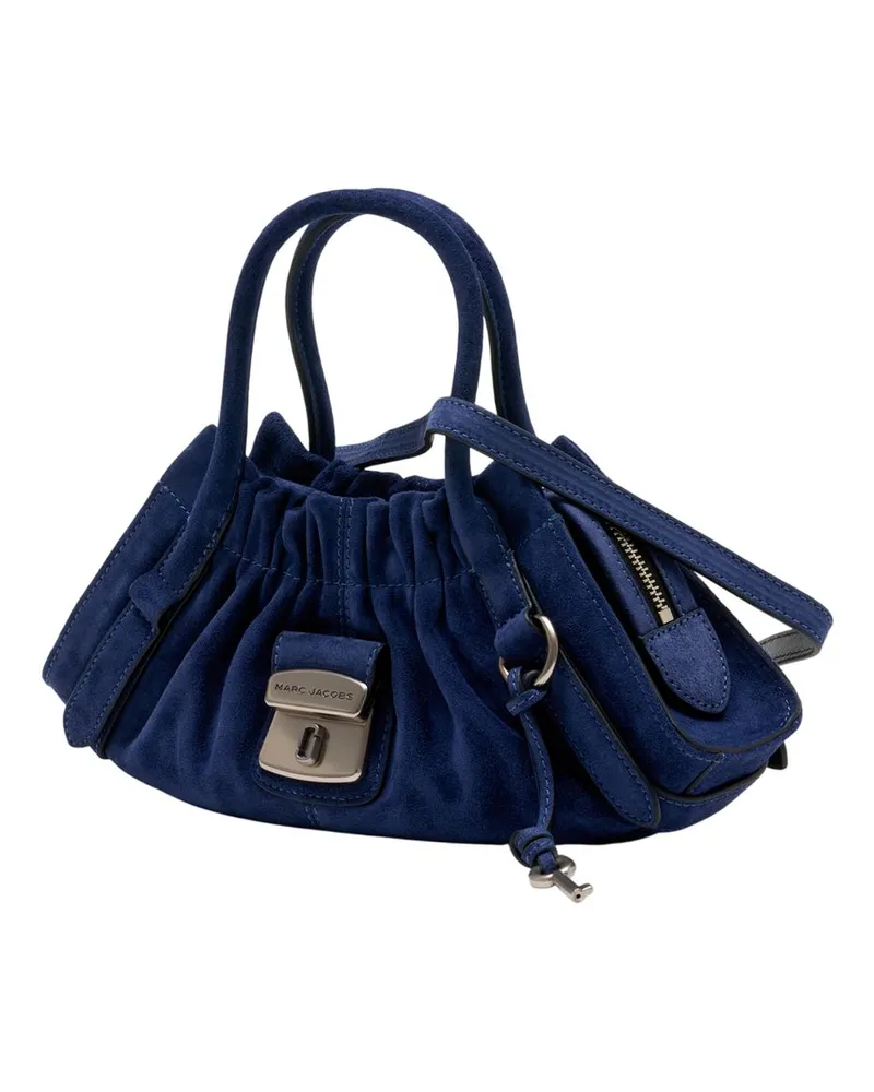 Marc Jacobs Women's The Small Satchel Shopper Bag -  Leather Blue Cowhide Totes-Shopping-Bags Blue