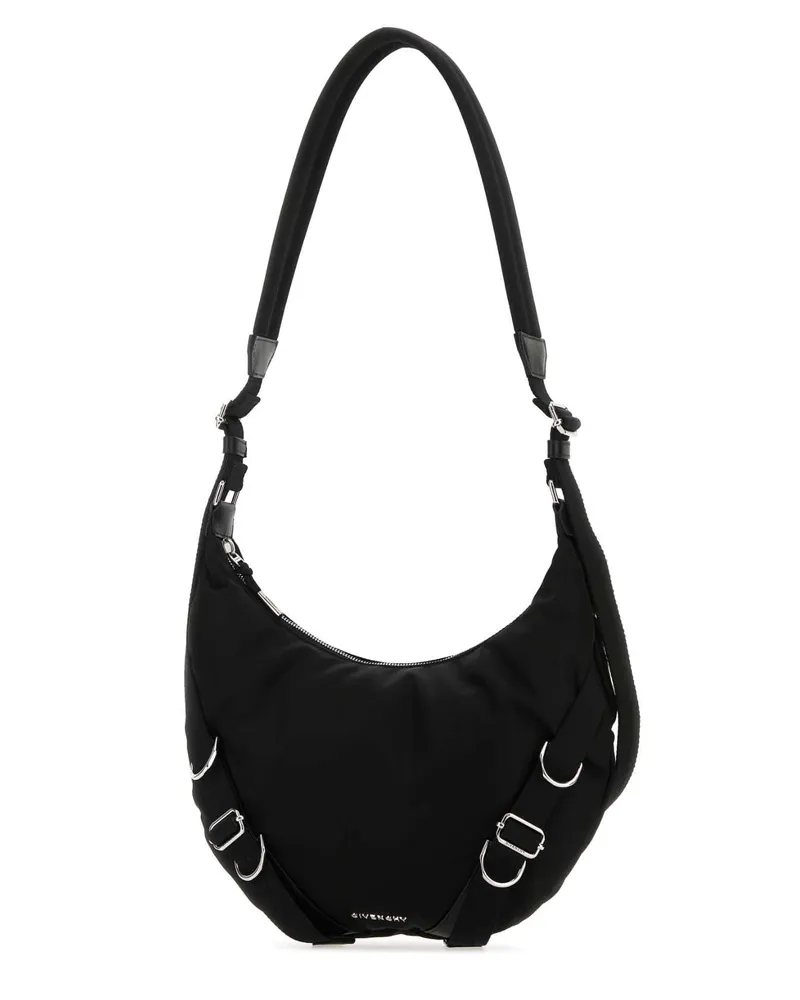 Givenchy Men's Black Nylon Blend Voyou Crossbody Bag 90 % Polyamide 10 Acrylic Borse A Tracolla Black