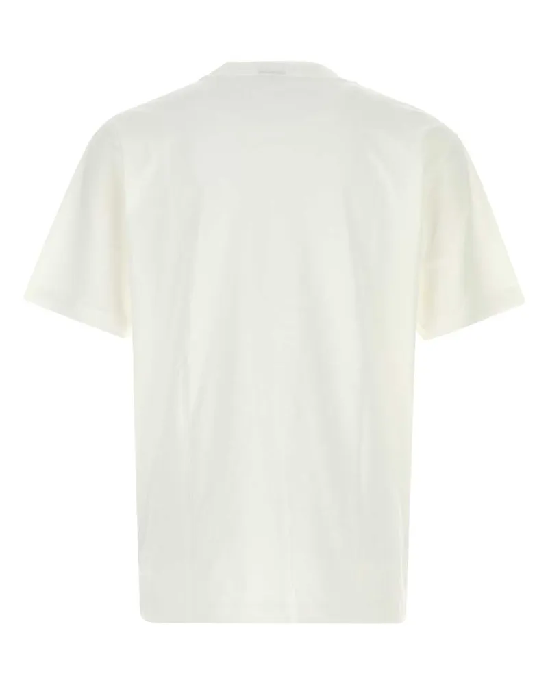 New Balance Men's White Cotton T-Shirt Exterior White
