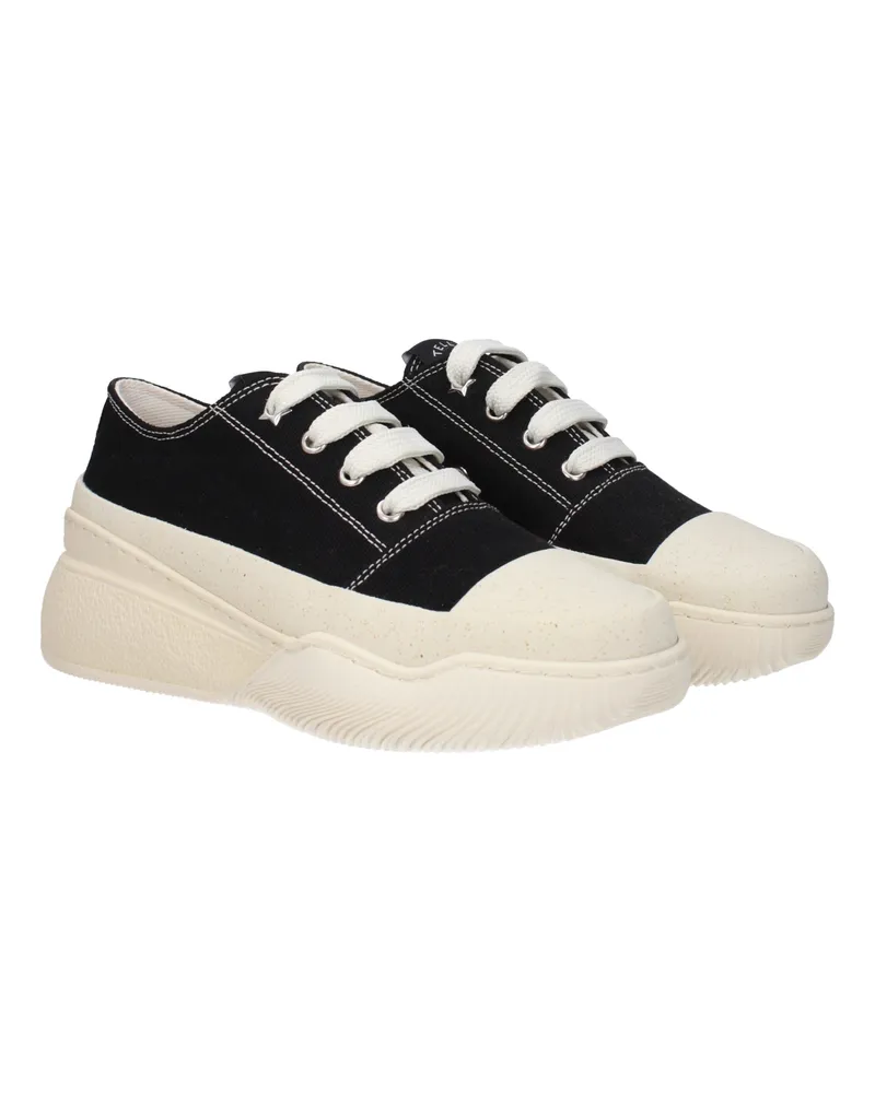 Stella McCartney Women's Black Fabric Chunky Sneakers Black