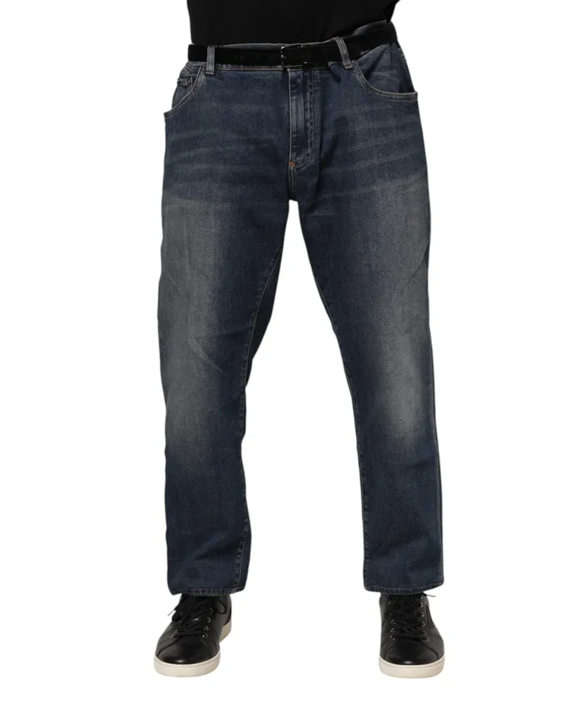 Dolce & Gabbana Slim Fit Denim Jeans — Blue Blue